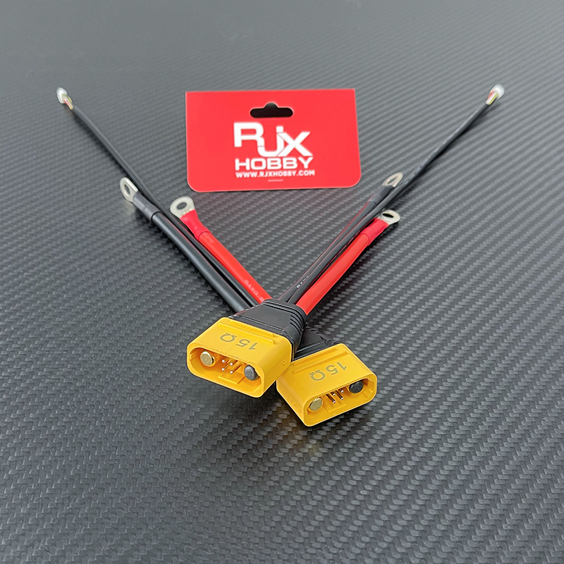 RJX 1PCS AS150U Male Power Cable to Ring Lugs with JST-GH 4-Pin Connector