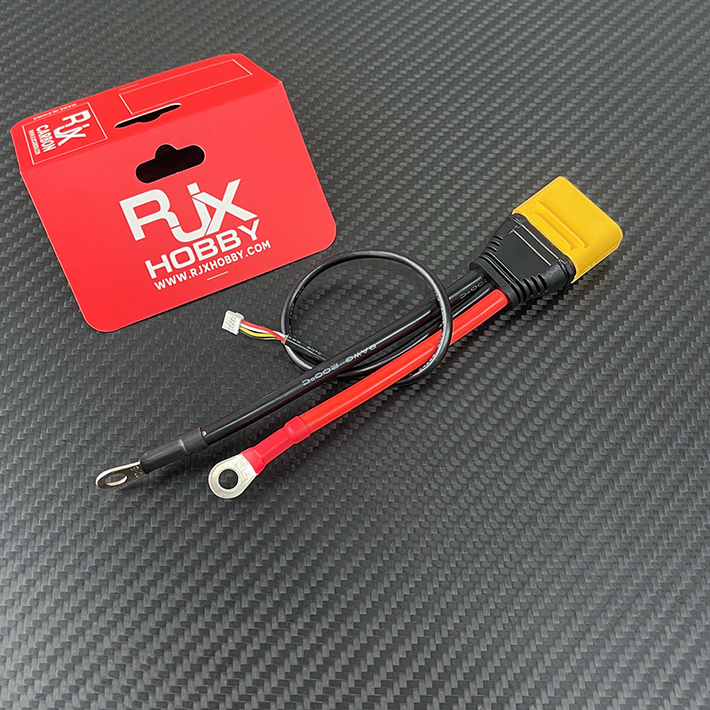 RJX 1PCS AS150U Male Power Cable to Ring Lugs with JST-GH 4-Pin Connector