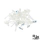 RJX 100pcs 25x18x8mm / 30x21x12mm Adhesive Tie Mounts