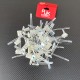 RJX 100pcs 25x18x8mm / 30x21x12mm Adhesive Tie Mounts