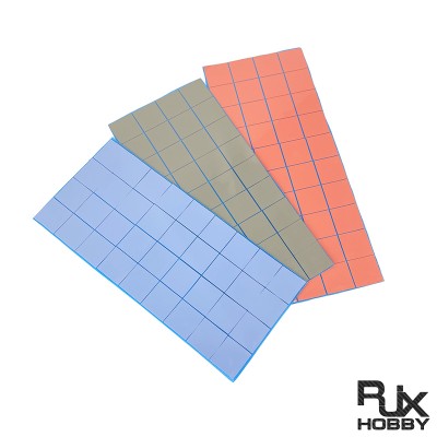 RJX 100PCS 40×40×1mm Soft Silicone Thermal Pads 8W 10W for CPU GPU FPV Drone Cooling