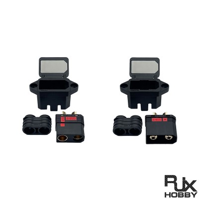 RJX Anti-sparking QS8 Battery Conenctor Strap Fixed Bracket Male Female Charging Port Seat Modified Electric Scooter Charger Plug