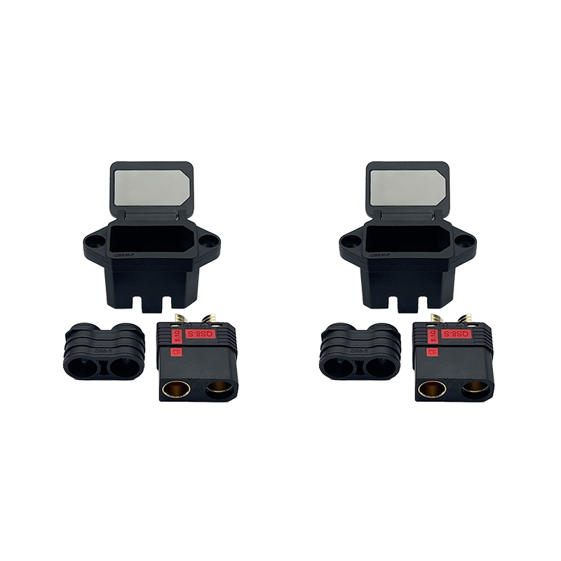 RJX Anti-sparking QS8 Battery Conenctor Strap Fixed Bracket Male Female Charging Port Seat Modified Electric Scooter Charger Plug