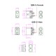 RJX Anti-sparking QS8 Battery Conenctor Strap Fixed Bracket Male Female Charging Port Seat Modified Electric Scooter Charger Plug