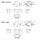 RJX Anti-sparking QS8 Battery Conenctor Strap Fixed Bracket Male Female Charging Port Seat Modified Electric Scooter Charger Plug