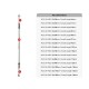 RJX 20pcs M2.5 Clevis Thread M2.5 Push Rod Stainless Steel Pull Rod Connecting Rod