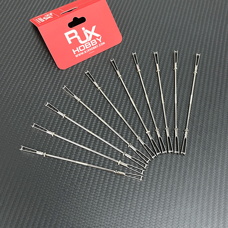 RJX 20pcs M2.5 Clevis Thread M2.5 Push Rod Stainless Steel Pull Rod Connecting Rod