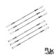 RJX 20pcs M2.5 Clevis Thread M2.5 Push Rod Stainless Steel Pull Rod Connecting Rod