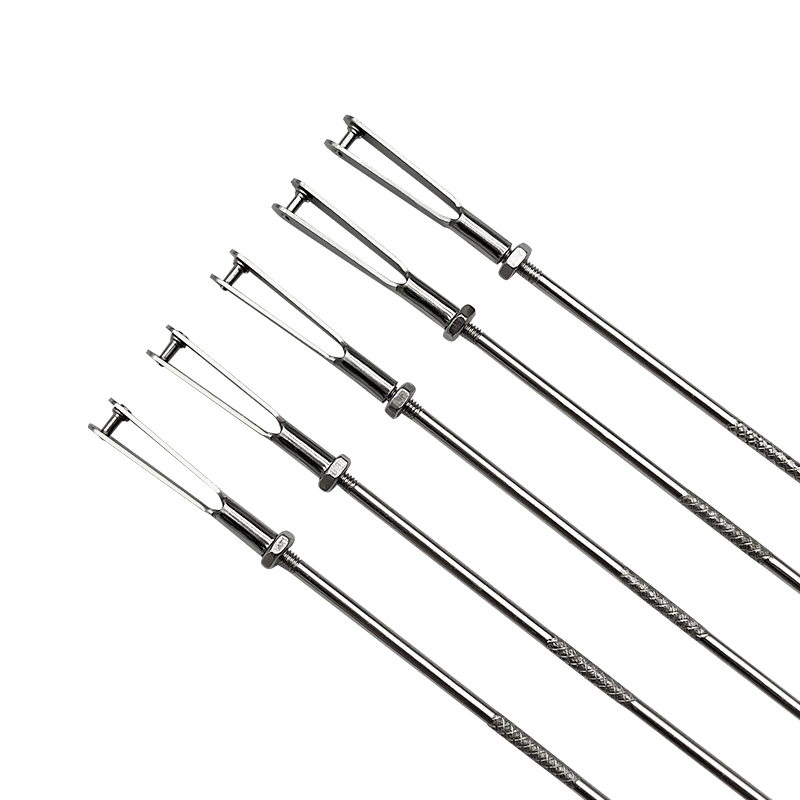 RJX 20pcs M2.5 Clevis Thread M2.5 Push Rod Stainless Steel Pull Rod Connecting Rod