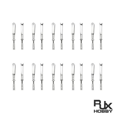 RJX 20pcs M2 M2.5 M3 Metal Collet Clevis Chuck Pull Rod Connector Coupler Screw Spare Parts For RC Aircraft Model