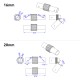 RJXHOBBY 1pcs 16mm 20mm 25mm 30mm Folding Arm for FPV multirotor UAV Drone tube