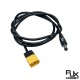 RJXHOBBY 1pcs DC5.5*2.1 Male to XT60 Male  DC5521 Rubber Power Cable