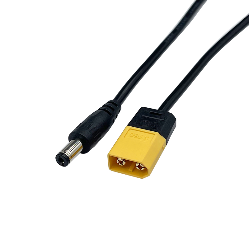 RJXHOBBY 1pcs DC5.5*2.1 Male to XT60 Male  DC5521 Rubber Power Cable