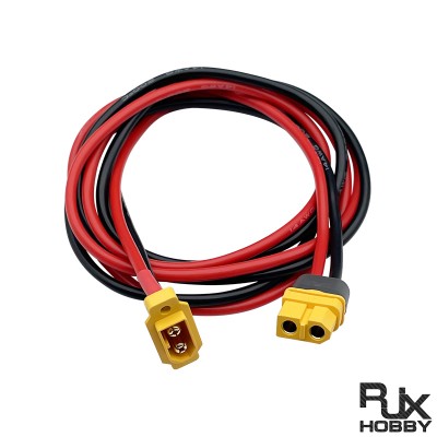 RJXHOBBY 1pcs XT60H Female to XT60E Male 14AWG Silicone Wire Cable