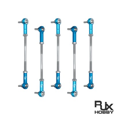 RJX 5pcs M4 Aluminum Positive and Negative Thread Ball Head Tie Rod End Joint 
