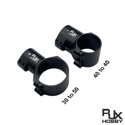 RJXHOBBY 1pcs Landing Gear Aluminum Alloy Tee Tripod 30 to 50mm / 40 to 40mm Carbon Fiber Tube Connector