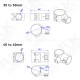 RJXHOBBY 1pcs Landing Gear Aluminum Alloy Tee Tripod 30 to 50mm / 40 to 40mm Carbon Fiber Tube Connector