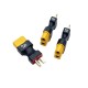 RJXHOBBY 5pcs  XT60 Female to Male T -Plug Connector Adapter 