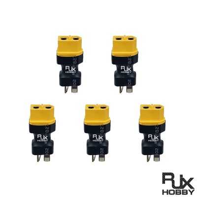 RJXHOBBY 5pcs  XT60 Female to Male T -Plug Connector Adapter 