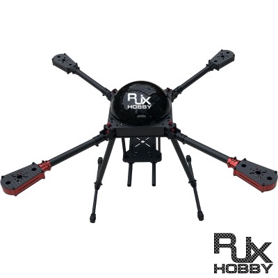 RJX650 4-Axis Carbon Fiber Umbrella Folding Quadcopter Frame with Motor Mounts