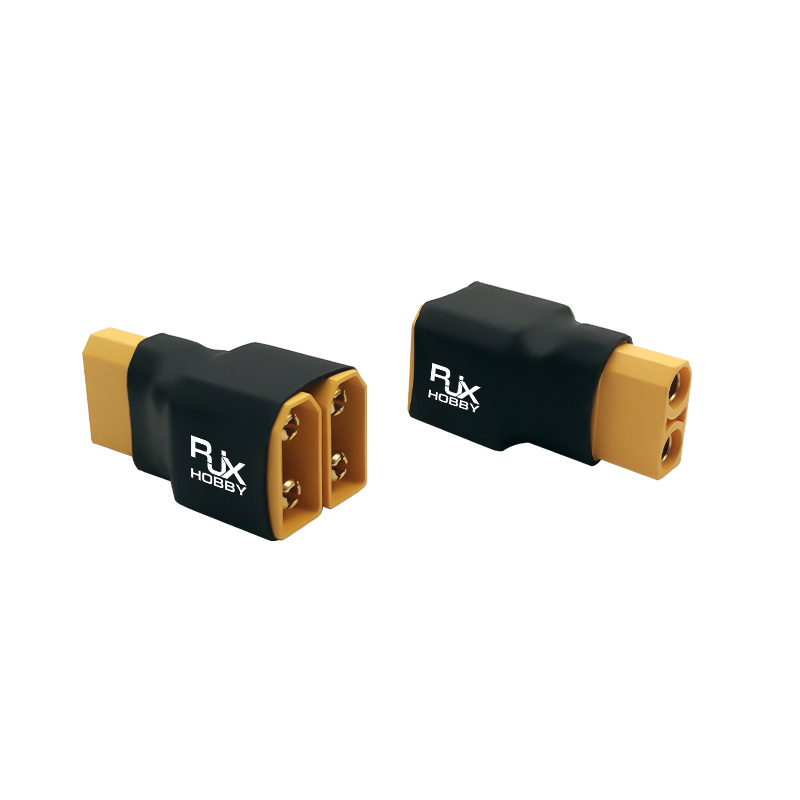 RJXHOBBY 1Pcs 2 XT90 male to XT90 female No wires in parallel connection harnesses Parallel Battery Connector Adapter
