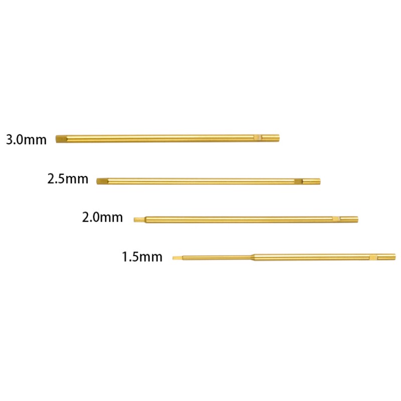 RJX Titanium Hex Driver Bits 1.5,2.0,2.5,3.0mm
