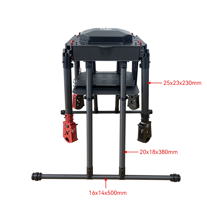 RJX900 4-Axis Carbon Fiber Umbrella Folding Quadcopter Frame with Motor Mounts