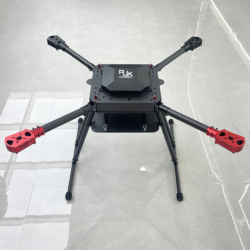 RJX900 4-Axis Carbon Fiber Umbrella Folding Quadcopter Frame with Motor Mounts