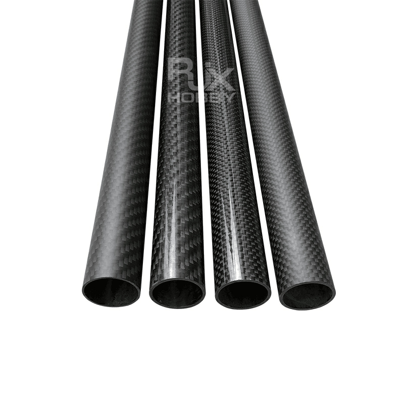 RJXHOBBY 3K Carbon Fiber Round Tube 1000mm (OD:31-40mm)