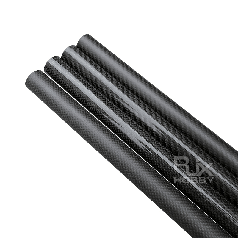 RJXHOBBY 3K Carbon Fiber Round Tube 1000mm (OD:31-40mm)