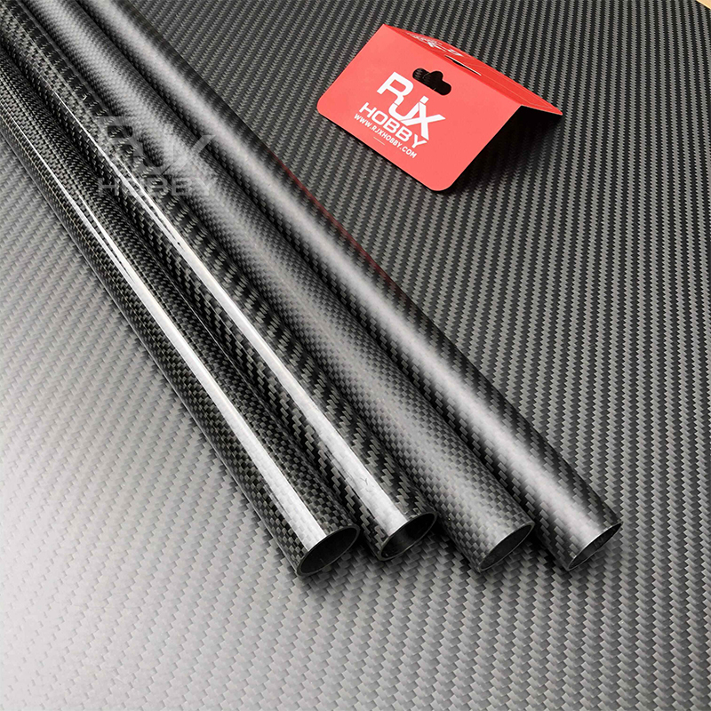 RJXHOBBY 3K Carbon Fiber Round Tube 1000mm (OD:31-40mm)