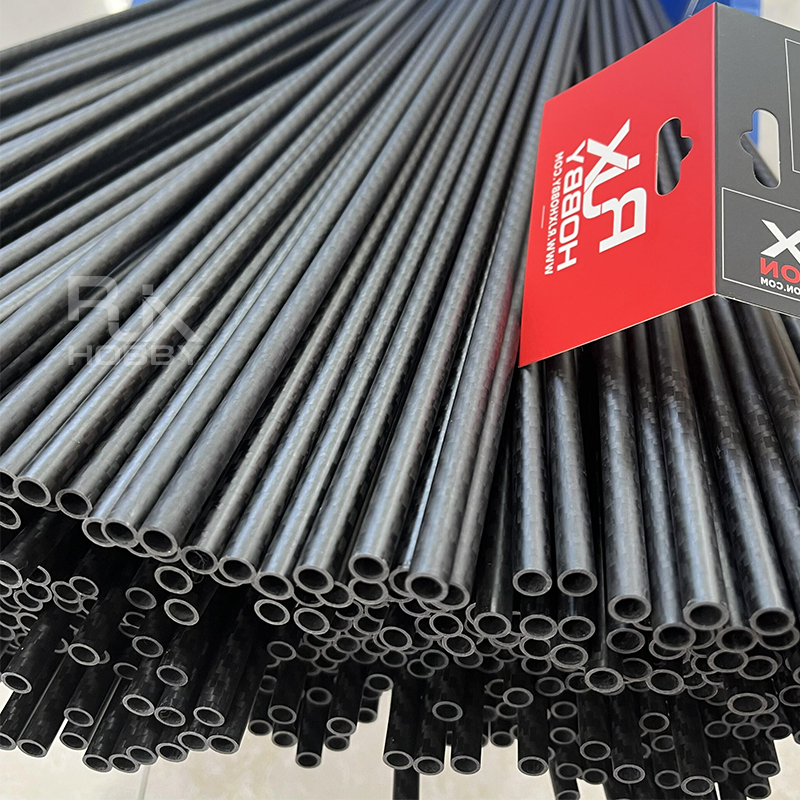 RJXHOBBY 3K Carbon Fiber Round Tube 1500mm (OD:8-25mm)