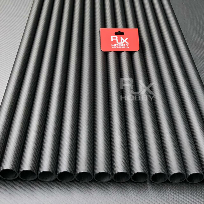 RJXHOBBY 3K Carbon Fiber Round Tube 1000mm (OD:31-40mm)