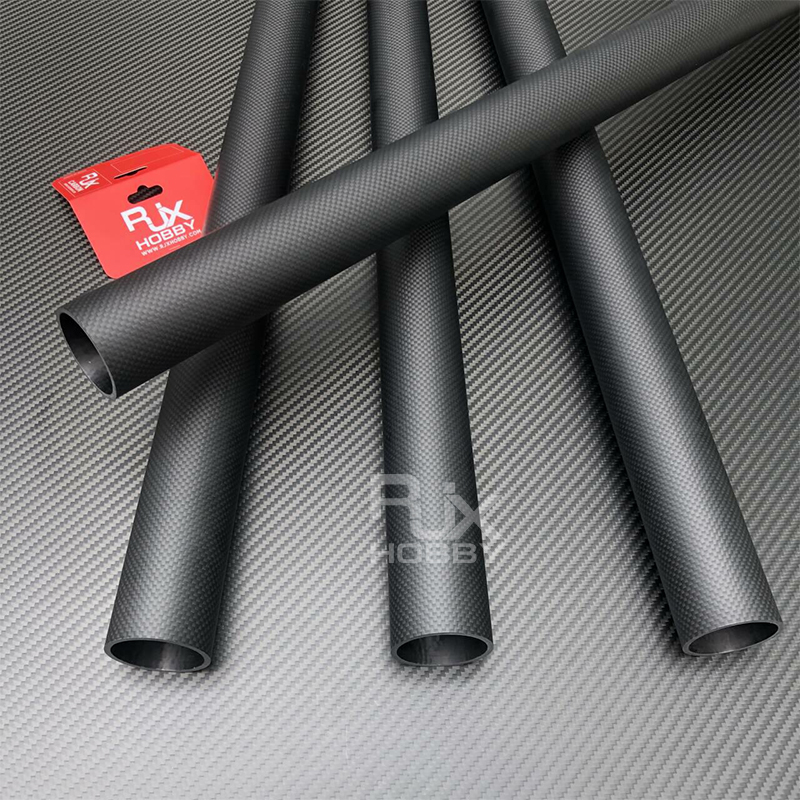 RJXHOBBY 3K Carbon Fiber Round Tube 1000mm (OD:31-40mm)
