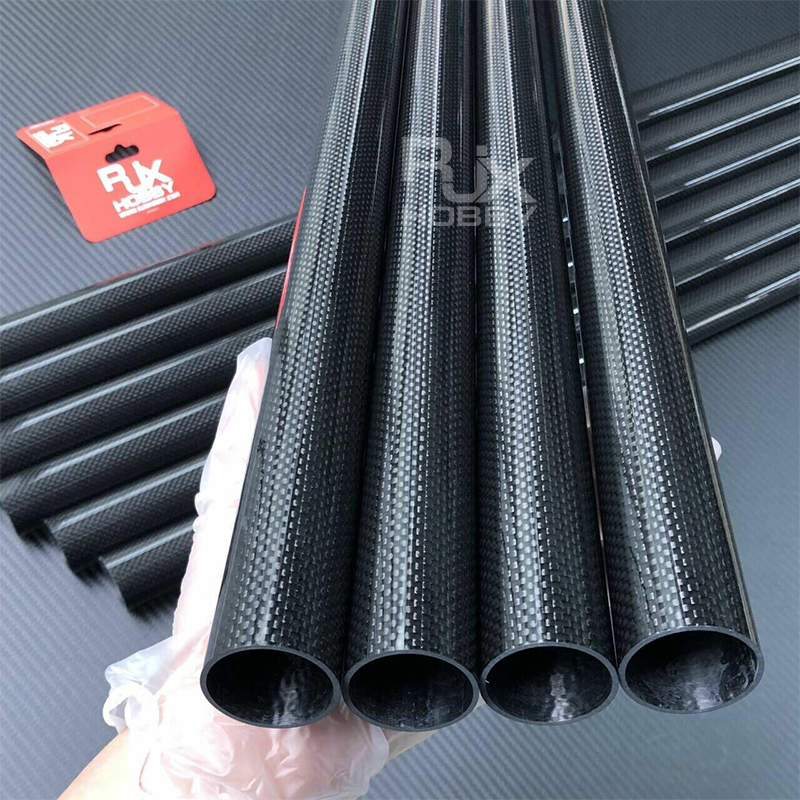 RJXHOBBY 3K Carbon Fiber Round Tube 1000mm (OD:31-40mm)