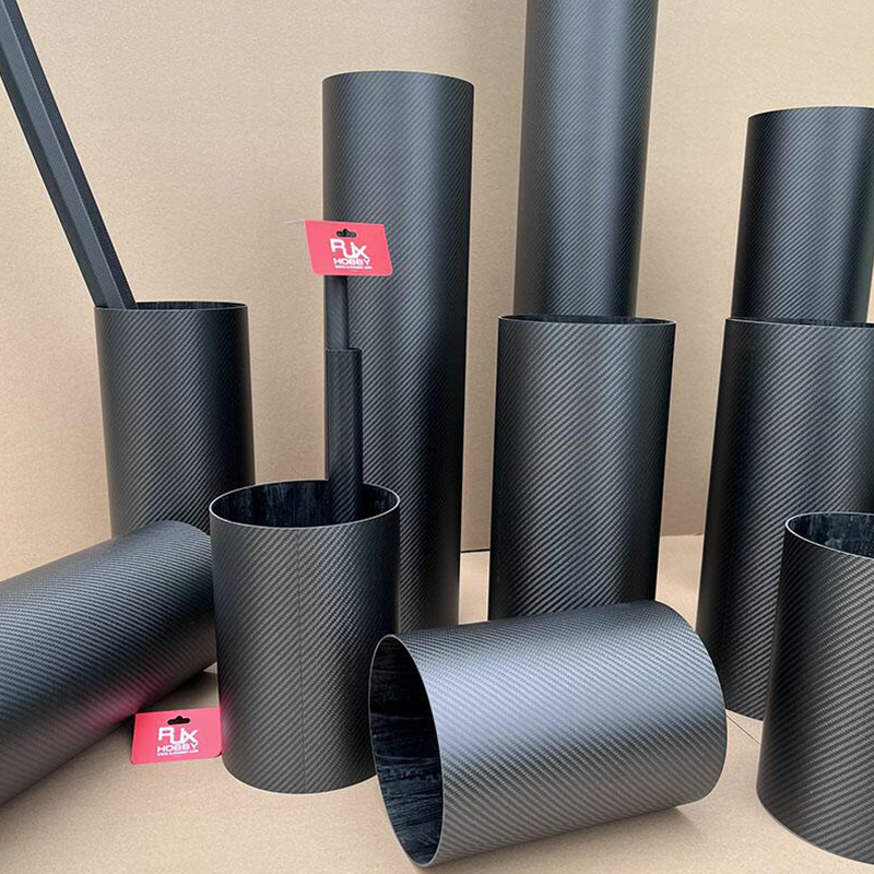 RJXHOBBY 3K Carbon Fiber Round Tube 1000mm (OD:40-145mm)