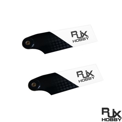 RJXHOBBY Black and White 70mm Tail CF Blades