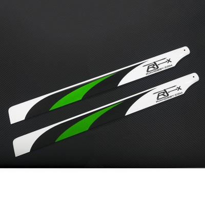 RJX Green 600mm Premium CF Blades-FBL Version (XL Version)