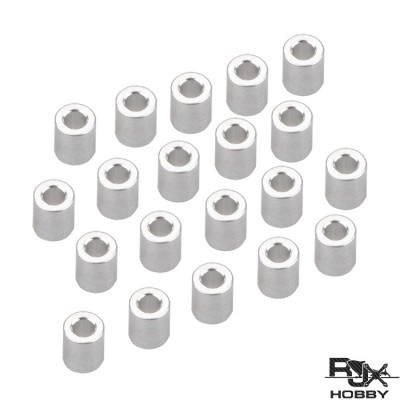 RJXHOBBY 20pcs Aluminum 2.6X5X6mm Round Spacer 